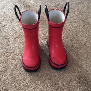 Red Western chief toddler rain boots 6T